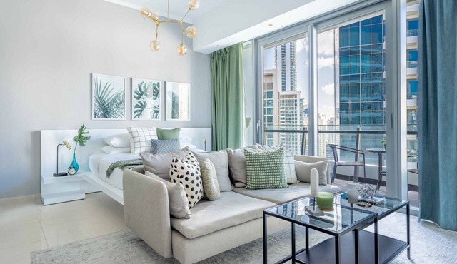 GuestReady - Studio | Balcony-Marina View