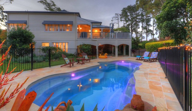 Guests have the entire ground floor by the lagoon pool & gardens.