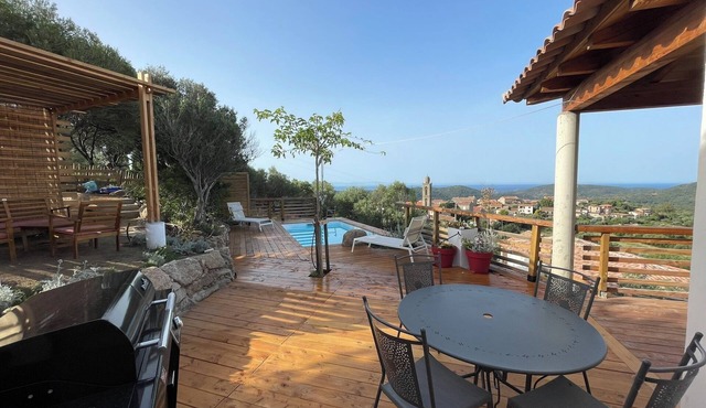 "Guetali aux vents" with private pool, Wi-Fi and air conditioning