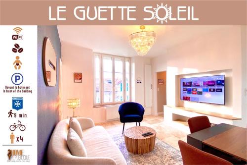 Guette Soleil - appartement calme 2 chambres - Proche Stade