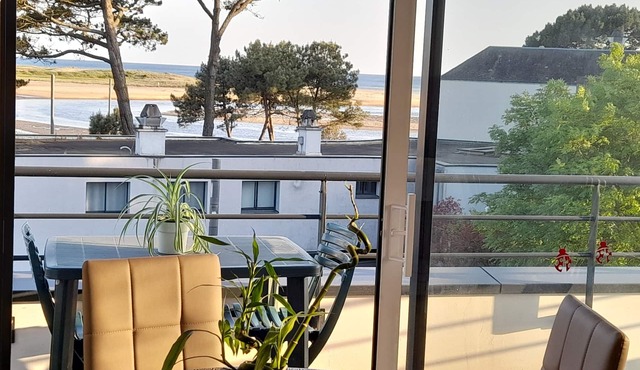 Guidel sea and beach view