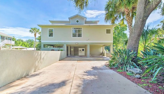 Gulf-access home with a 73ft dock