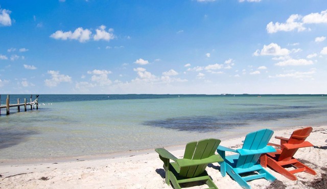 Gulf access, private dock and private neighborhood beach!