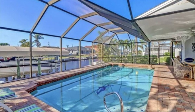 Gulf access water views while baking pizza on the lanai or riding the peloton!