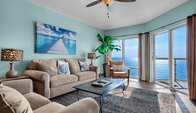 Gulf Front Emerald Isle Condo on 11th floor with Beach Chairs