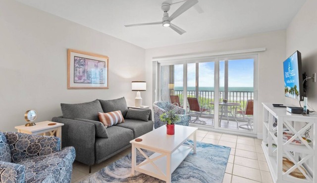 Gulf Front, First Living Level, Two Bedroom Condo - Sanibel Surfside 112