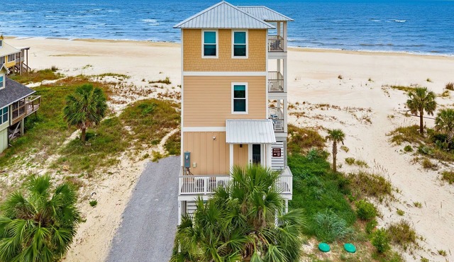 Gulf-front home w/beach access & stunning views