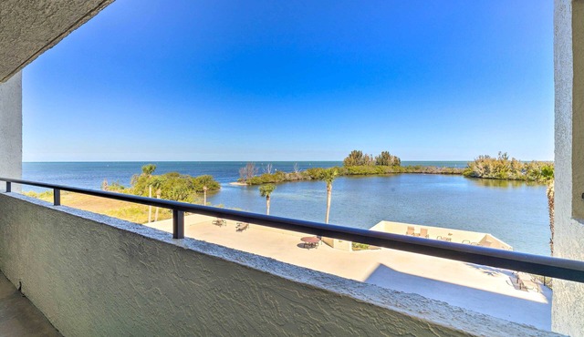 Gulf Front Hudson Condo w/ Pool Access & Views!