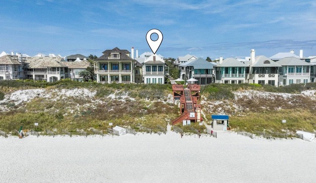 Gulf Front in Rosemary + Beach Access- 34 South Briland Main House