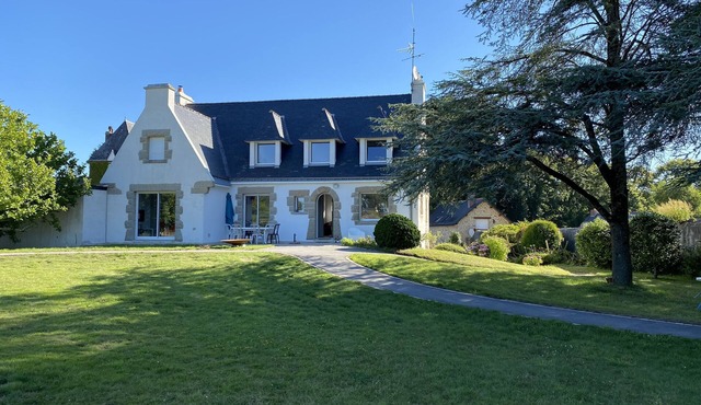 Gulf of Morbihan sea and countryside