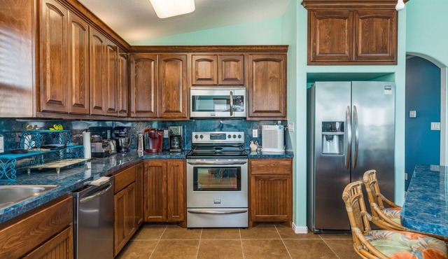 Gulf-view Home with wraparound deck - one block to the beach