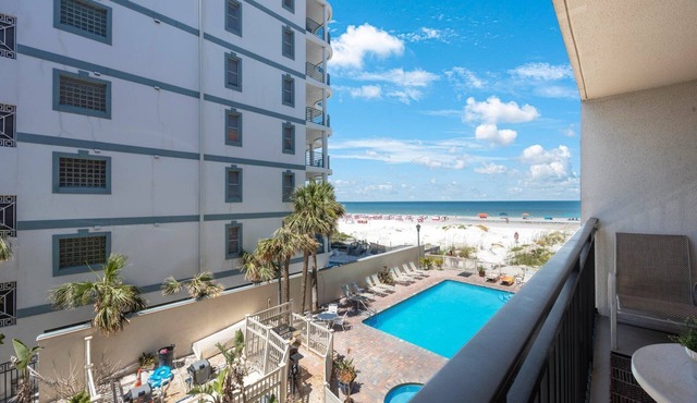 Gulf View Oasis | 2 Beds | Poolside Relaxation