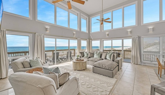 Gulf View! Steps from the Sand! 3 Adult Bikes!