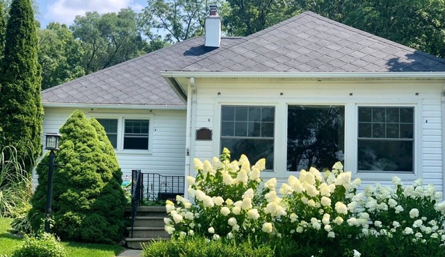 Gull Lake sunset home on a quiet street