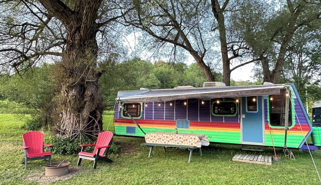 Gypsy Camper on Ischua Creek @ Campground Adventures