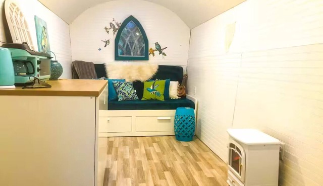 Gypsy Mermaid Caravan Tiny House Glamping!