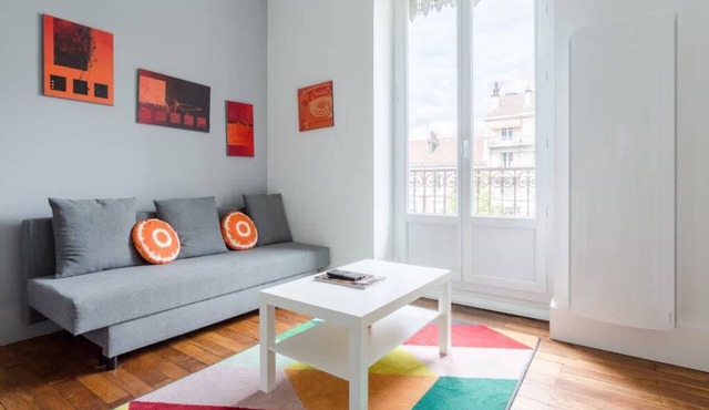 #H0 | Le Jaurès 🍊| T2 fully equipped | Balcony, wifi