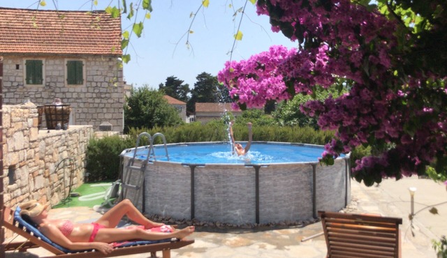 Hacienda Dora with assembled pool
