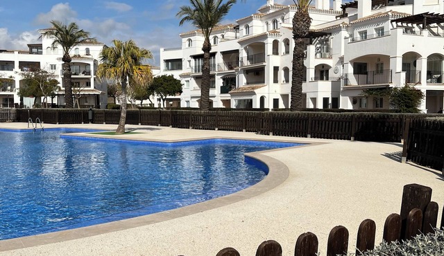 Hacienda Riquelme Golf Resort Ground floor apartment with views over pool