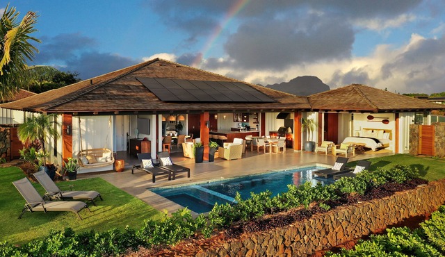Hale Kainani #6 E Komo Mai: Secluded Luxury Home w/Pool, Spa, AC & Ocean Views