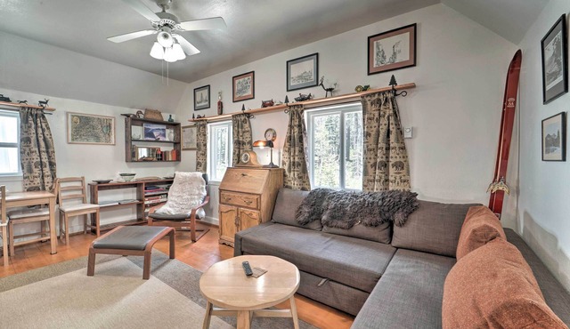 Half-Mi to Trails: Rustic Soda Springs Cabin!