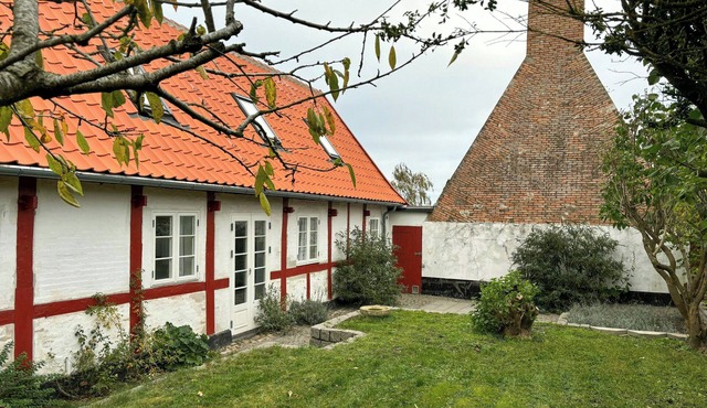 Half-timbered house by Årsdale harbour