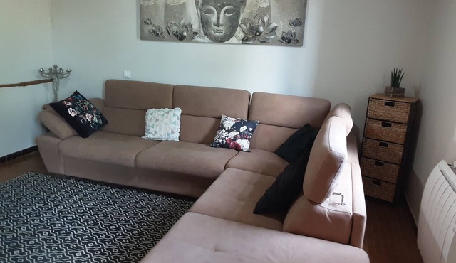 half-timbered Landes house in the heart of the Landes and the forest.