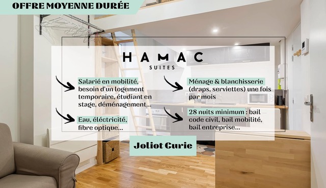 Hamac Suites - Studio Joliot Curie - Lyon 5