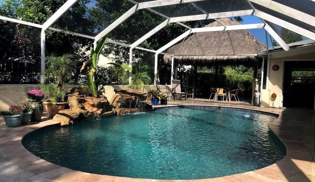 Hamilton House Miami - Tropical Oasis/Heated Pool/Tiki/Brazilian BBQ