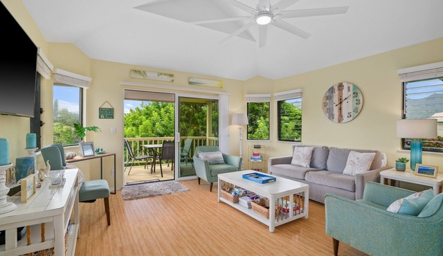 Hanalei Bay Villa Cottage 2Br 2Ba with Mountain Views HBV24