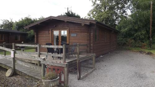 Hand built log cabin at Avonvale Holiday Lodges