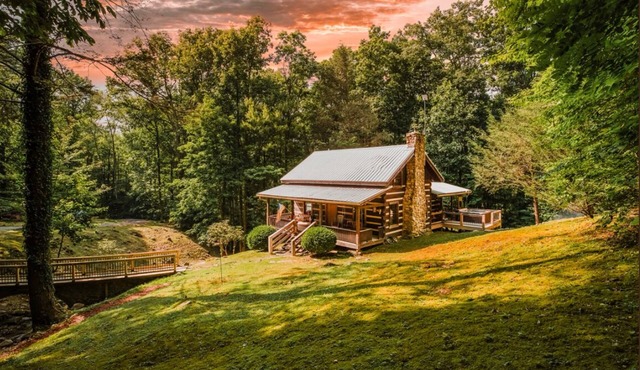 Handcrafted Creekside Cabin and Playhouse