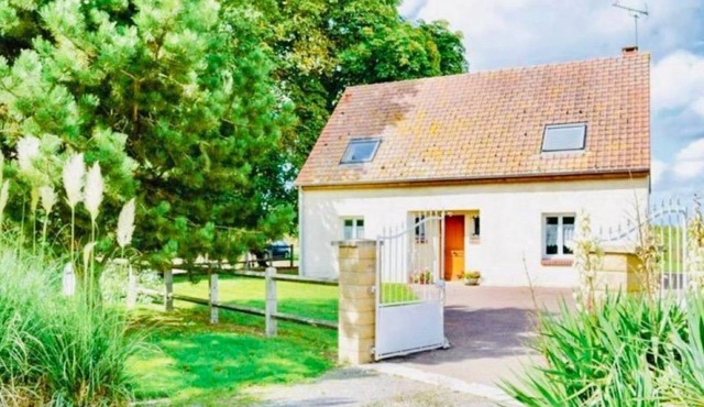 Handicapped-accessible gite near the family's vegetable and poultry farm