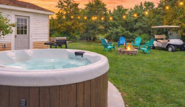 Happy Harbor w Hot Tub, Golf Cart and Luxury!