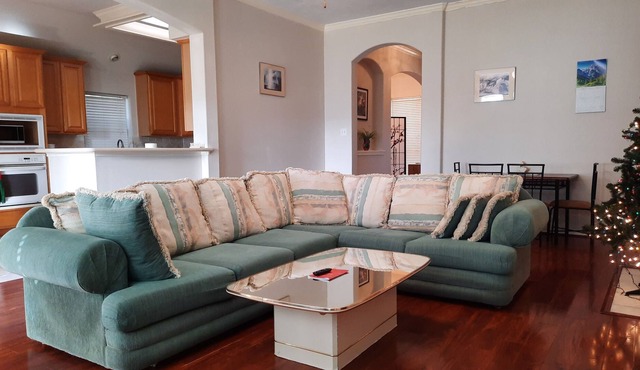Happy man's 6-bedroom comfortable home