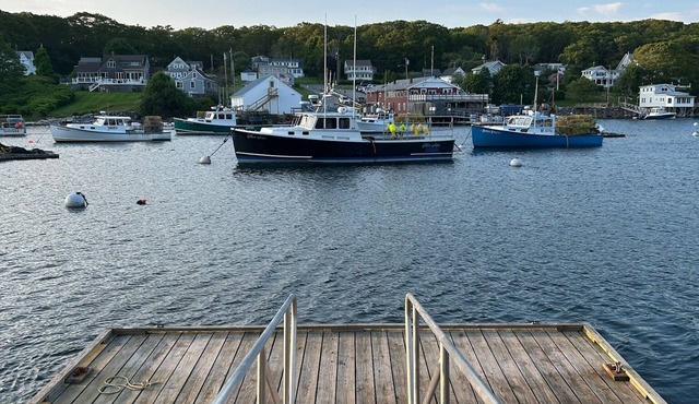 Harborside Cottage #1 on Working Fisherman's Harbor with Shared Dock and Float