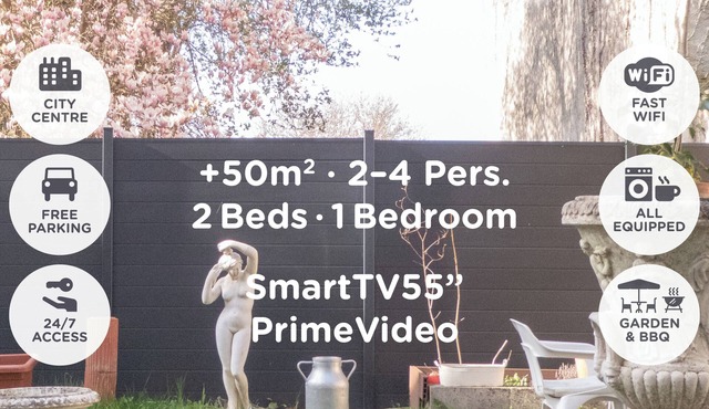 Harmonie - Cosy Comfy 2Beds +50m² Central FastWiFi SmartTV55" PrimeVideo BBQ