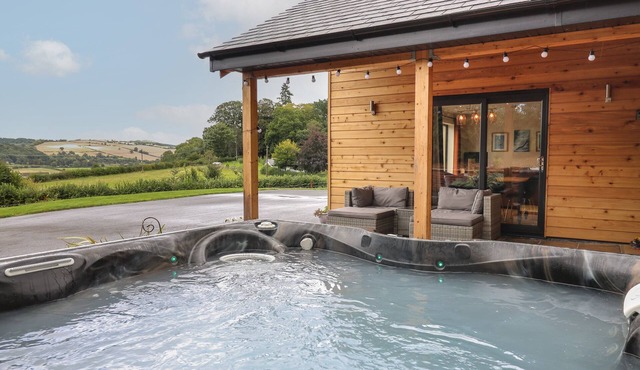 HARP MEADOW, family friendly, with hot tub in Presteigne