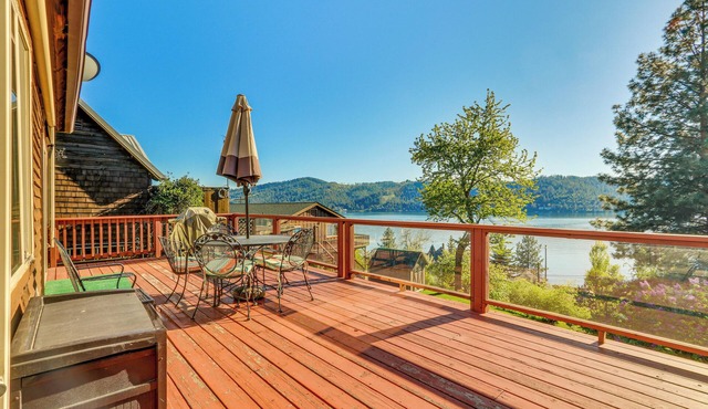 Harrison Home w/Grill & Lake Views: Walk to Town!