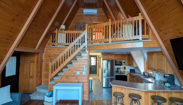 Harveys Lake A-Frame with Hot Tub and Steam Sauna