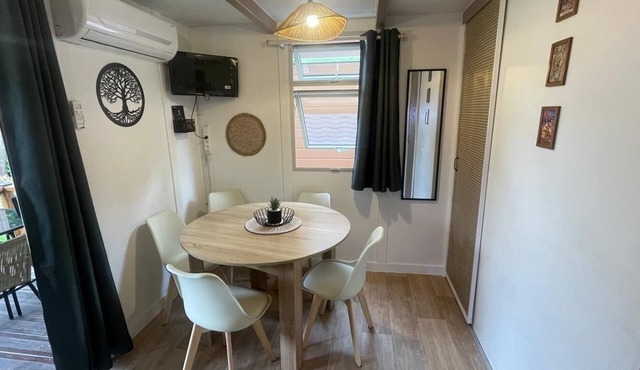 Haute-Corse: Air-conditioned chalet 500m from the beach