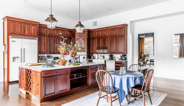 Have a luxurious vacation at our secluded mansion with stunning ocean views.