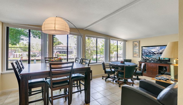 HAVE IT ALL with floating dock, commercial icemaker and deepest canal in town!