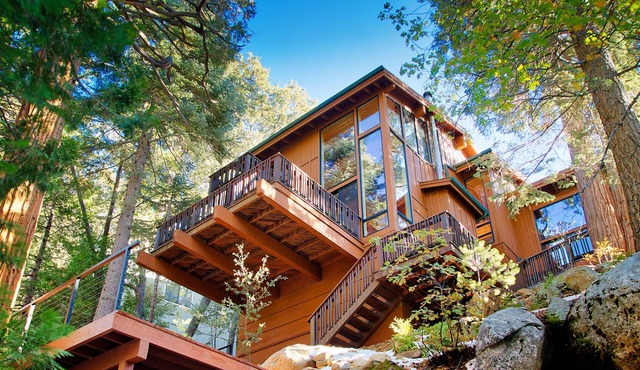 Haven Idyllwild: Mountain cabin luxury/stunning views/cedar hot tub