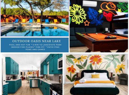 Heart of Lake Travis-Hot Tub&Pool-Black Light Room
