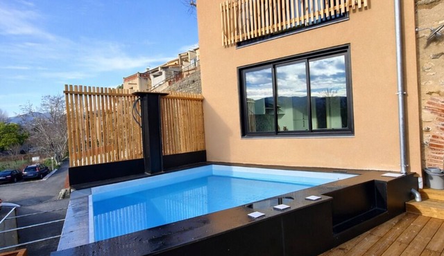 Heated infinity pool- Pets ok 6 pers