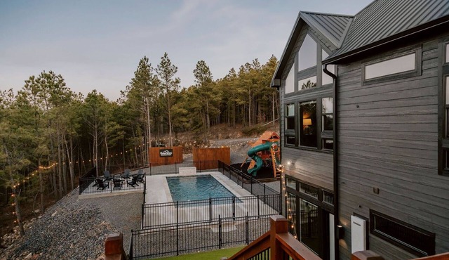 Heated Outdoor Pool, Video Games, Play-Set, Air Hockey, Rocky Waters