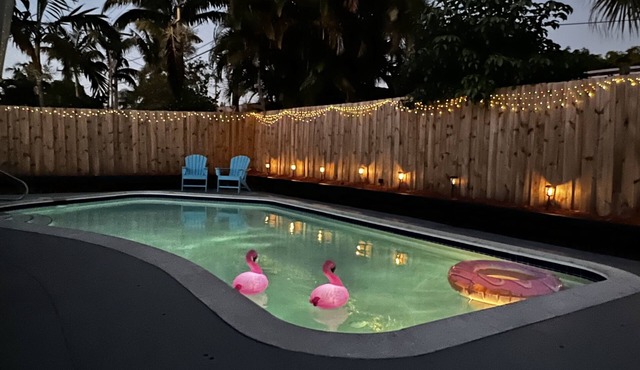 Heated Pool Game Room in Newly Renovated Home in Fort Lauderdale