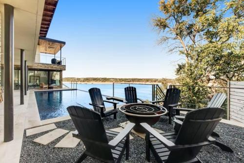 Heated pool Lake Travis Waterfront Home and Dock