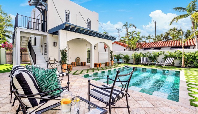 Heated Pool Retreat | Moroccan Palm Beach Escape